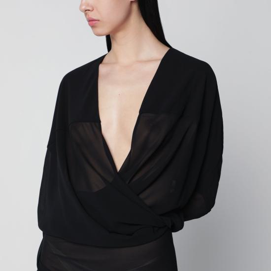 26SS 엔타이어 스튜디오 롱 원피스 ESSS26DR02016PL Black - ENTIRE STUDIOS