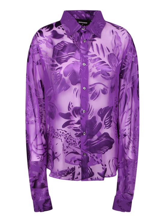 26SS 디스퀘어드2 블라우스 S72DL0786 D35482 382 Purple