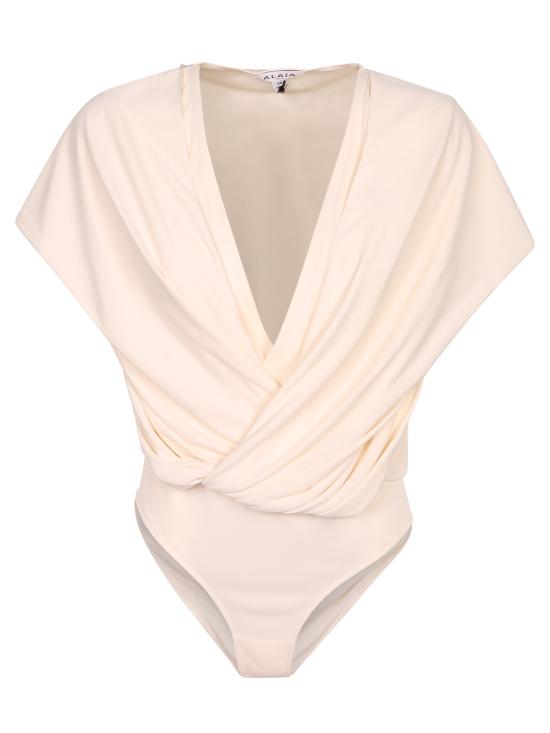 26SS 알라이아 바디수트 티셔츠 AA9B0426 J090C 160 White