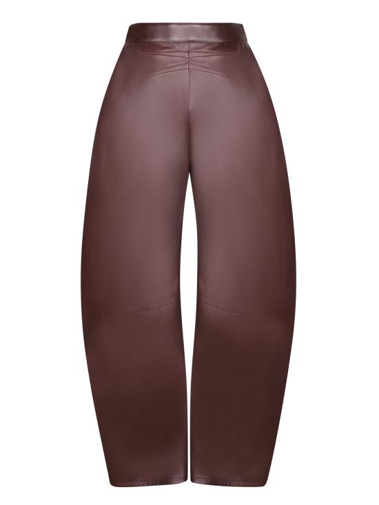 26SS 알라이아 스트레이트 팬츠 AA9P1315 C228C 307 Brown - ALAIA