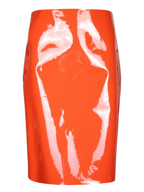 26SS 살바토레 페라가모 미디 스커트 793104 13I094 002 Orange