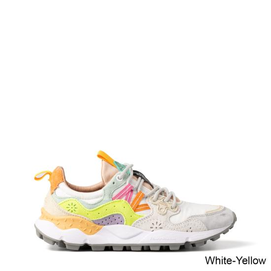 26SS 플라워 마운틴 스니커즈 0012017817 01 1N21 WHITE YELLOW FLUO LIGHT GREEN MultiColour