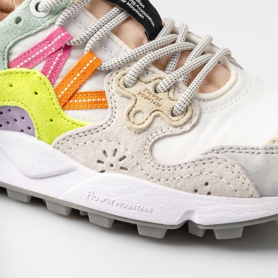 26SS 플라워 마운틴 스니커즈 0012017817 01 1N21 WHITE YELLOW FLUO LIGHT GREEN MultiColour - FLOWER MOUNTAIN
