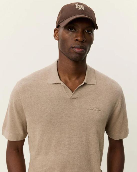 26SS 레듀 폴로 티셔츠 1001298 810 Dark sand - LES DEUX