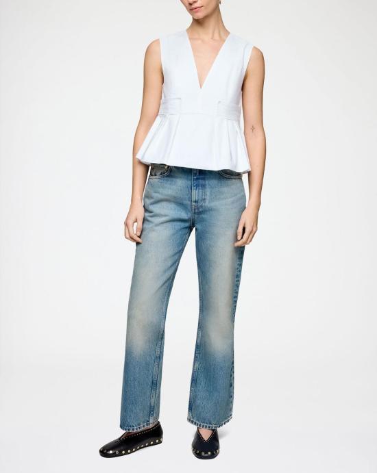 26SS 가니 민소매 티셔츠 A1040124 151 BRIGHT WHITE White - GANNI