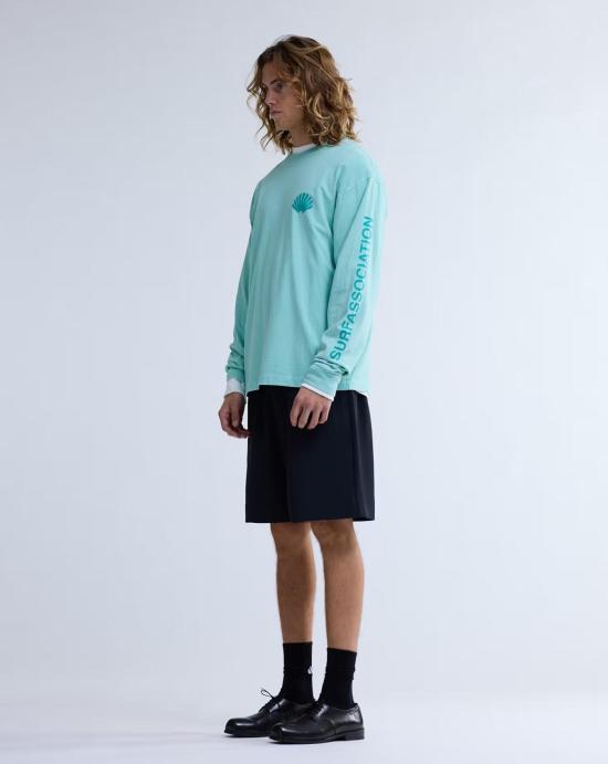 26SS 뉴 암스테르담 서프 어쏘시에이션 셔츠 2601106002 WAVE SEA GREEN Wave sea green - NEW AMSTERDAM SURF ASSOCIATION
