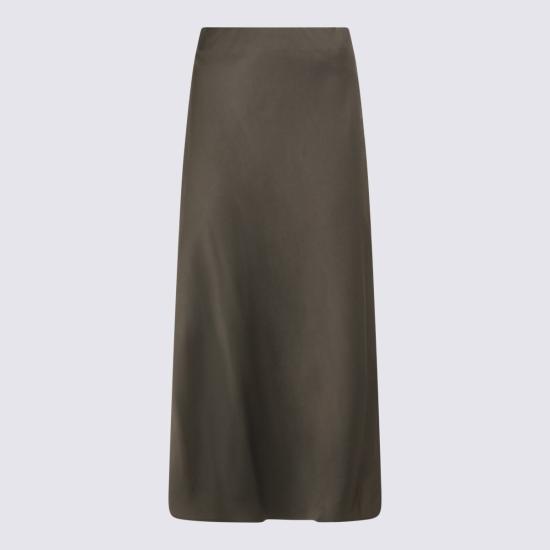  브루넬로 쿠치넬리 롱 스커트 Brunello Cucinelli 하이웨이스트  Rosmarino