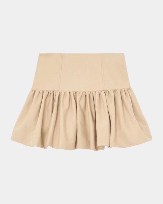 26SS 가니 숏 스커트 A1090243 ZZR WARM SAND Beige