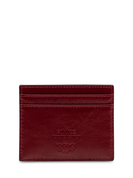 26SS 핑코 카드지갑 103762A315 RR8Y ROSSO SCURO GOLD MORDORE - PINKO