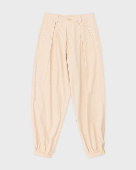  콜보 스트레이트 팬츠 개더링 팬츠