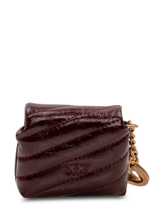 26SS 핑코 키링 105869A37O R49Q BURGUNDY WINE ANTIQUE GOLD - PINKO