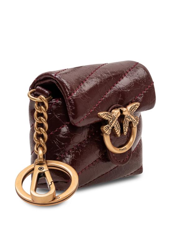 26SS 핑코 키링 105869A37O R49Q BURGUNDY WINE ANTIQUE GOLD - PINKO