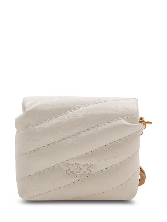 26SS 핑코 키링 105869A37O Z14Q BIANCO SETA ANTIQUE GOLD - PINKO