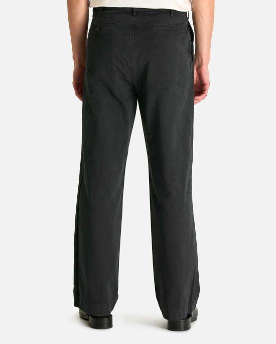  오라리 스트레이트 팬츠 오랄리 가먼트 다이드 핀스 원턱 와이드 팬츠 - AURALEE