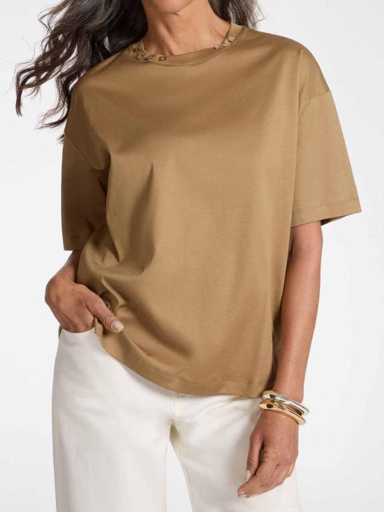 26SS 엘레나미로 반팔 티셔츠 G065Z000583N022 Green - ELENA MIRÒ