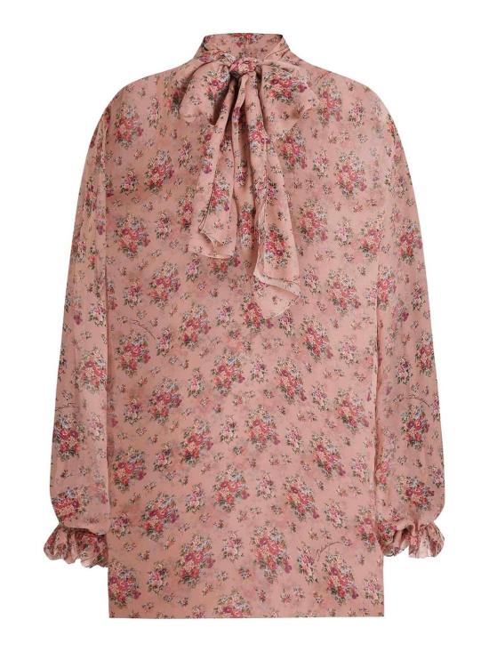 26SS 돌체앤가바나 스몰 플라워 프린트 쉬폰 탑 F7BL0TIS10FHF5XK