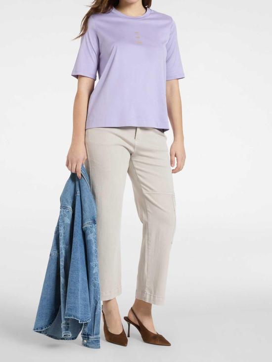 26SS 엘레나미로 반팔 티셔츠 G079Z000598N009 Purple - ELENA MIRÒ