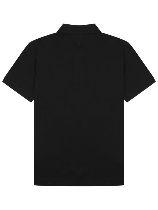  씨피 컴퍼니 폴로 티셔츠 C.P. 컴퍼니 폴로 콘 로고 폴로 셔츠 블랙 - C.P. COMPANY