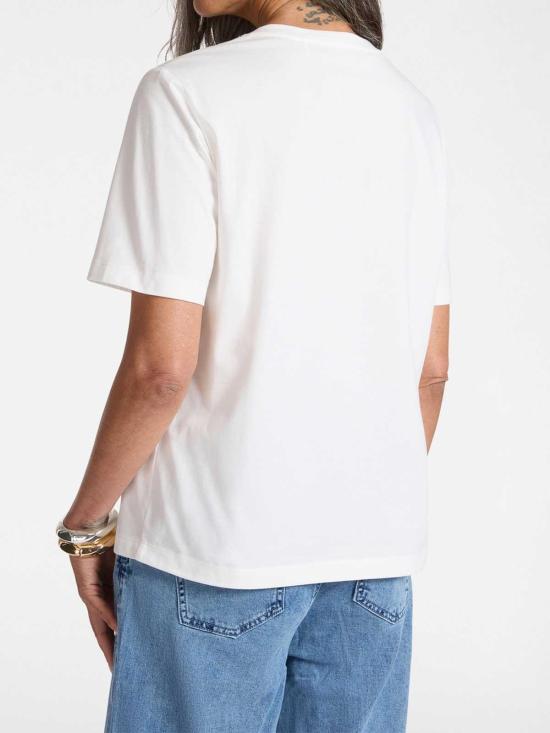 26SS 엘레나미로 반팔 티셔츠 G348Z000560N011 Cream - ELENA MIRÒ