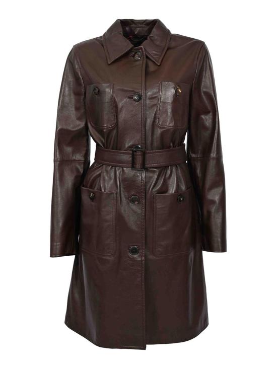 26SS 막스마라 스튜디오 가죽 자켓 26164710116E15 Brown