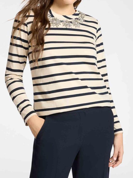 26SS 엘레나미로 긴팔 티셔츠 G001Z000626N001 Blue - ELENA MIRÒ