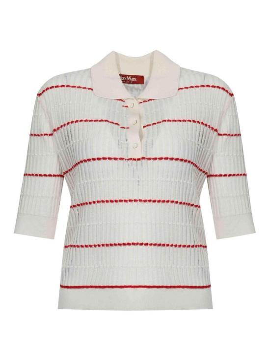 26SS 막스마라 스튜디오 폴로 티셔츠 261636105160001E15 White