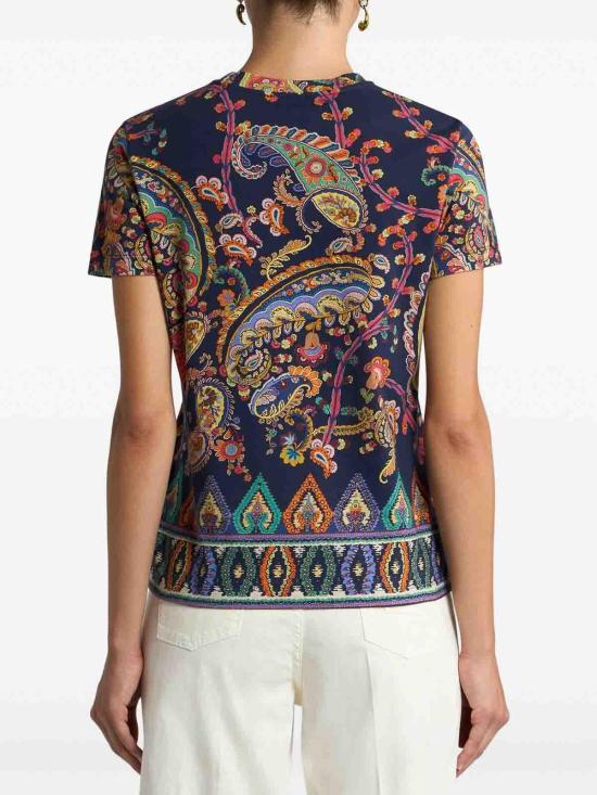 26SS 에트로 반팔 티셔츠 WRMA0006AKH26X0883 None - ETRO