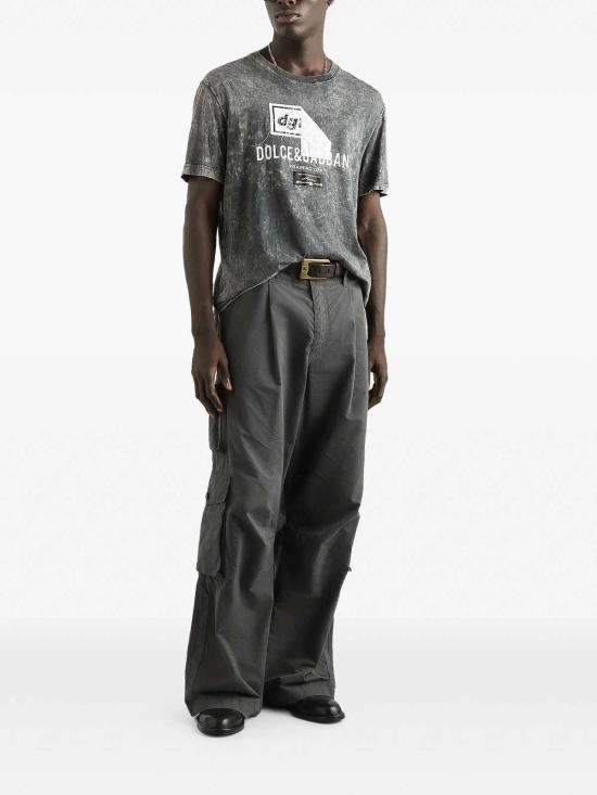 26SS 돌체앤가바나 반팔 티셔츠 G8RN8TG7POIN0000 Black - DOLCE & GABBANA