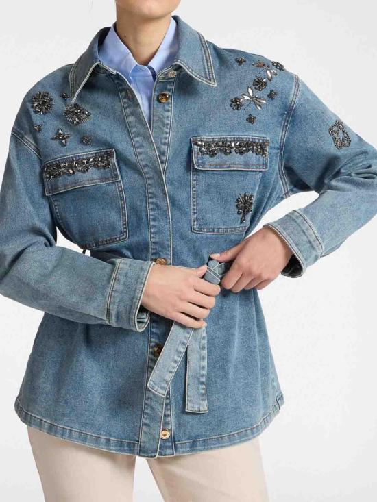 26SS 엘레나미로 데님 자켓 R426Z000025N024 Blue - ELENA MIRÒ