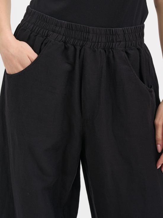 26SS 안드레아 야코브 트레이닝/조거 팬츠 N26WSFT79COTTONLINEN09 Black - ANDREA YA'AQOV