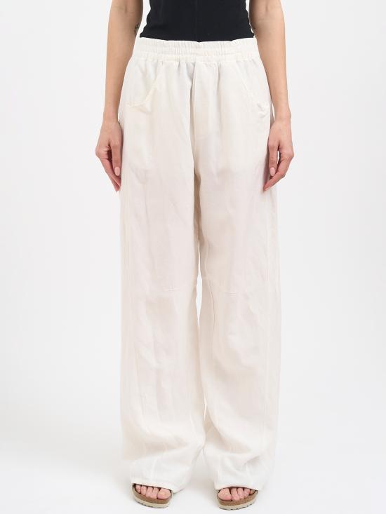 26SS 안드레아 야코브 트레이닝/조거 팬츠 N26WSFT79COTTONLINEN10 White