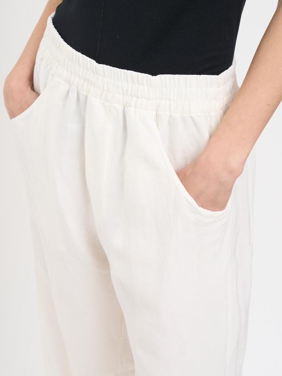 26SS 안드레아 야코브 트레이닝/조거 팬츠 N26WSFT79COTTONLINEN10 White - ANDREA YA'AQOV