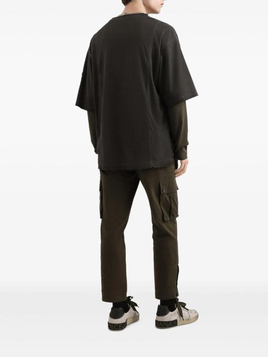 26SS 돌체앤가바나 스트레이트 팬츠 GP1F7THUMS8M4001 Dark Brown - DOLCE & GABBANA