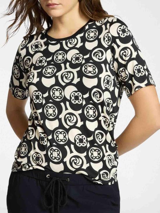 26SS 엘레나미로 반팔 티셔츠 G000Z000621N001 Black - ELENA MIRÒ