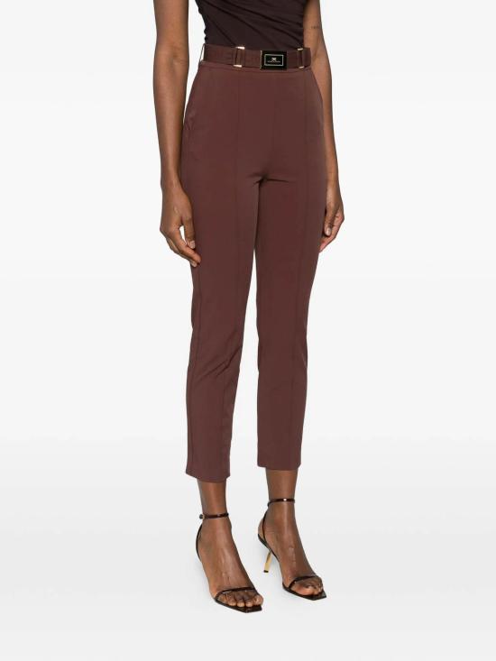 26SS 엘리자베타프랜치 스트레이트 팬츠 PA13261E2644 Brown - ELISABETTA FRANCHI