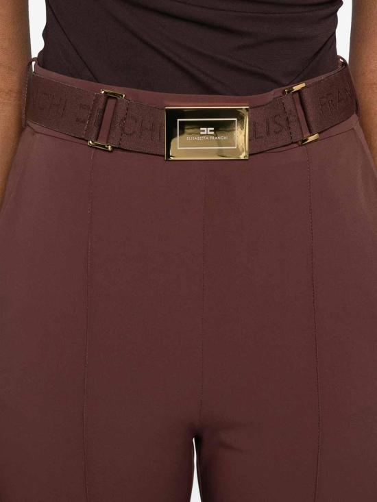 26SS 엘리자베타프랜치 스트레이트 팬츠 PA13261E2644 Brown - ELISABETTA FRANCHI