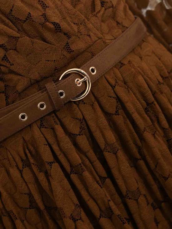 26SS 막스마라 스튜디오 미디 원피스 26166310116E15 Dark Brown - MAX MARA STUDIO