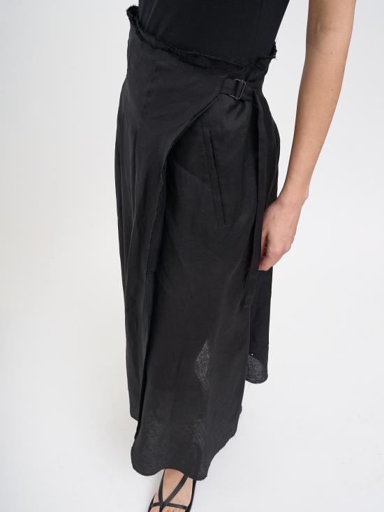 26SS 이자벨베네나토 롱 스커트 NDW24S26BLACK Black - ISABEL BENENATO