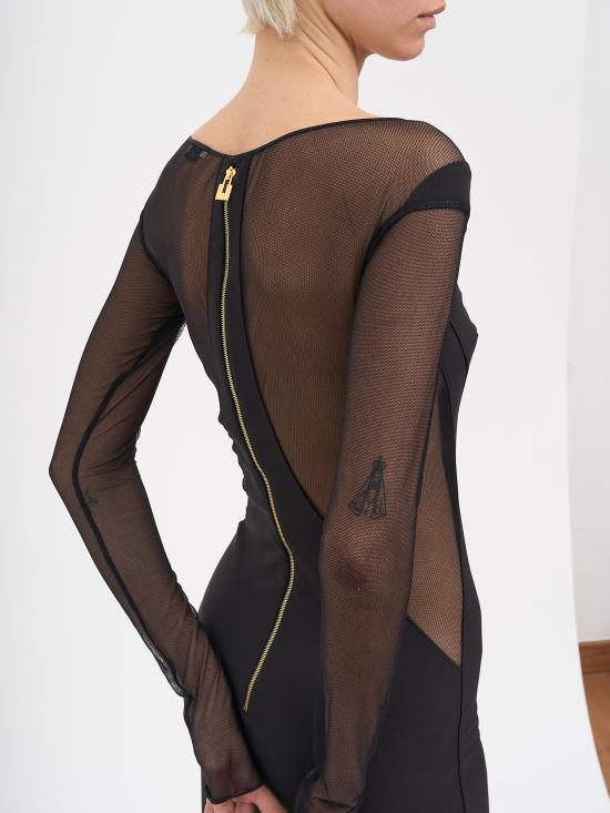 26SS 엘리자베타프랜치 미디 원피스 NAB89862E2110 Black - ELISABETTA FRANCHI