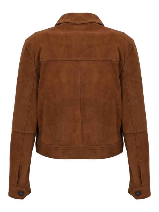 26SS 막스마라 스튜디오 가죽 자켓 26164410216E15 Dark Brown - MAX MARA STUDIO