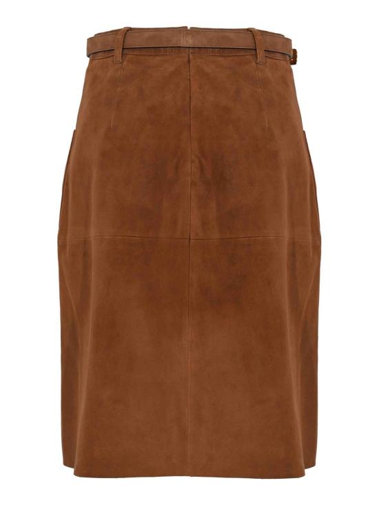 26SS 막스마라 스튜디오 미디 스커트 26164010116E15 Dark Brown - MAX MARA STUDIO