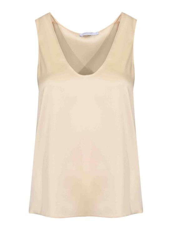 26SS 파트리지아페페 민소매 티셔츠 8C0725A269W409 White