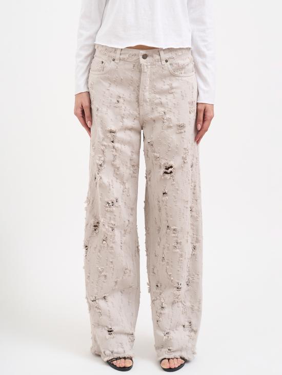 26SS 하이쿠레 데님 팬츠 NHEW03296GF180PXDT0569 White - HAIKURE