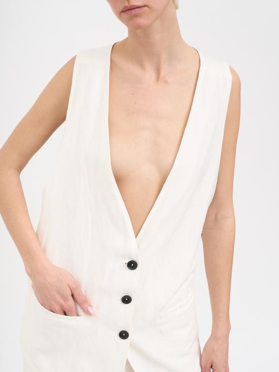 26SS 안드레아 야코브 베스트 N26WSFT76VISCOSECOTTON10 White - ANDREA YA'AQOV