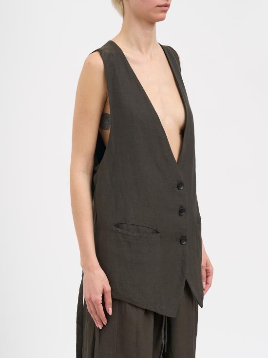 26SS 안드레아 야코브 베스트 N26WSFT76VISCOSECOTTON01 Brown - ANDREA YA'AQOV