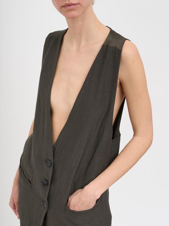 26SS 안드레아 야코브 베스트 N26WSFT76VISCOSECOTTON01 Brown - ANDREA YA'AQOV