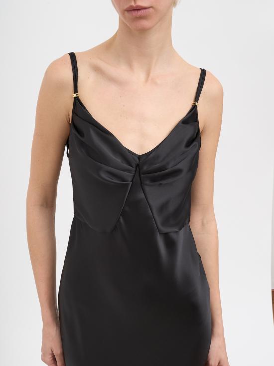 26SS 엘리자베타프랜치 롱 원피스 NABR3362E2110 Black - ELISABETTA FRANCHI