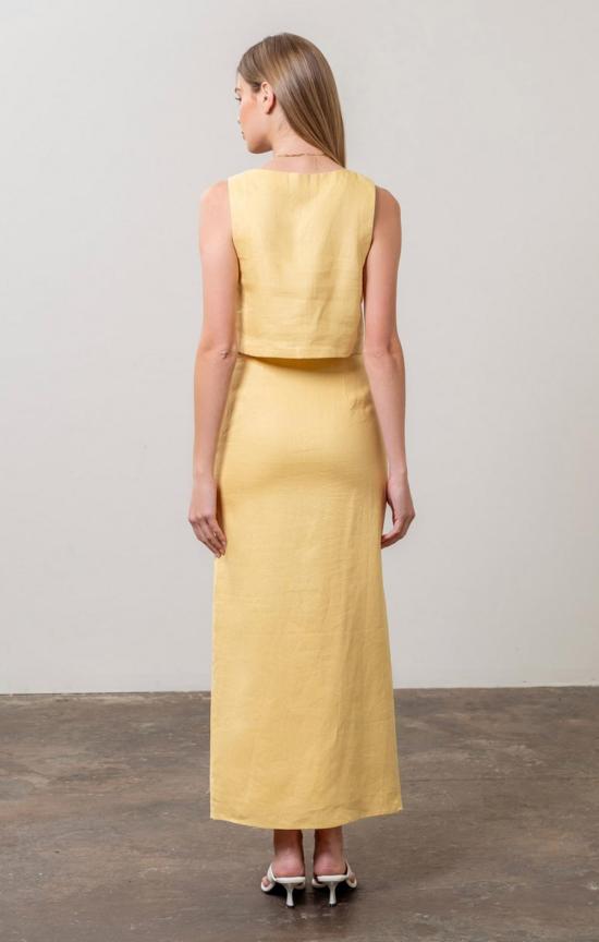  Moon River 민소매 티셔츠 문 리버 민소매 크롭탑 - OTHER BRANDS