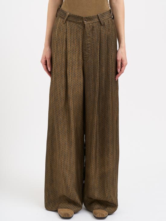 26SS 우마 왕 팔라초 팬츠 NUW3016UW243 Brown