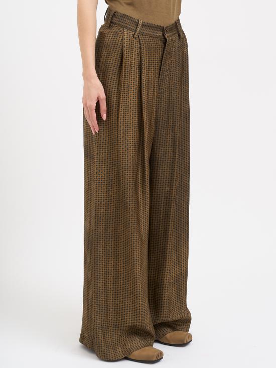 26SS 우마 왕 팔라초 팬츠 NUW3016UW243 Brown - UMA WANG